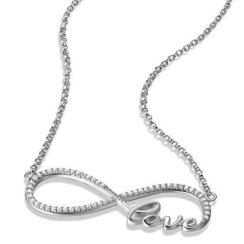 Creative 8 Zirconia Necklace Letter Love Manufacturer