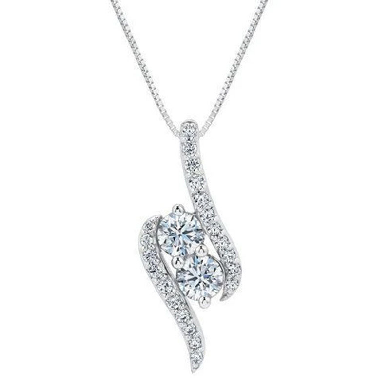 Wholesale Zirconia Pendant Necklace With Sparkling Diamonds