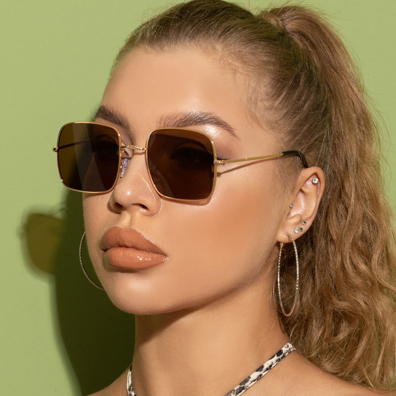 Retro Box Trend Metal Sunglasses Supplier