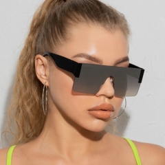 Fashion Large Frame Square One-piece Sunglasses Supplier
