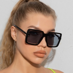 Fashion Large Frame Square Sunglasses Hollow Candy Colour Supplier