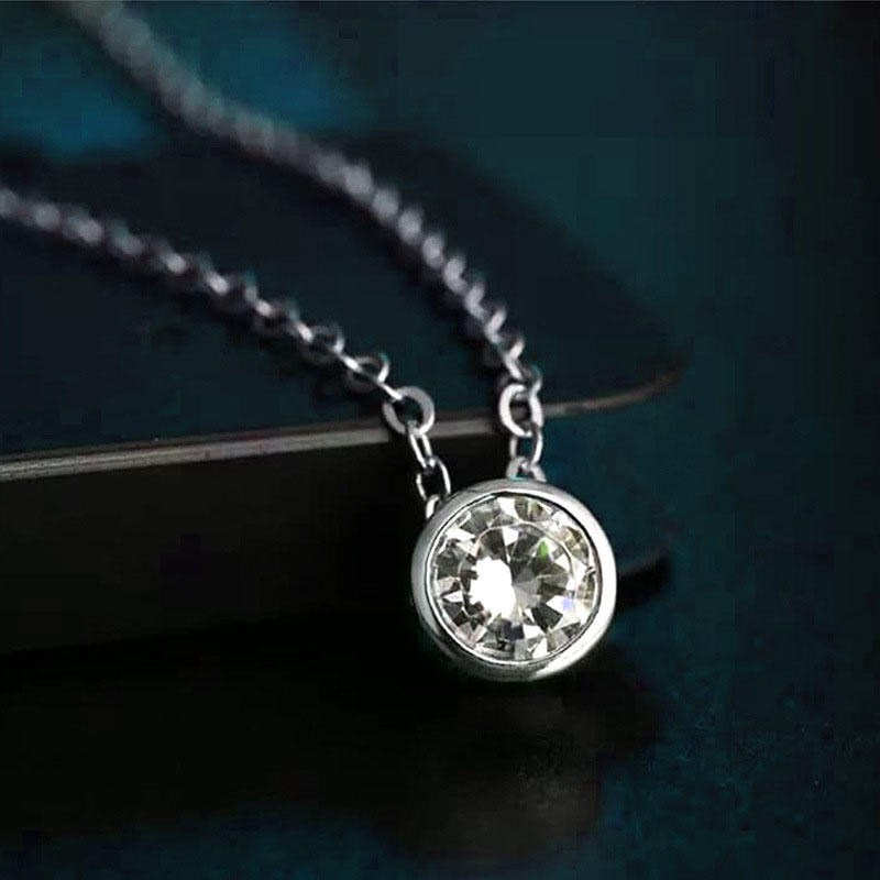 Simple Zirconia Pendant Chain Necklace Manufacturer