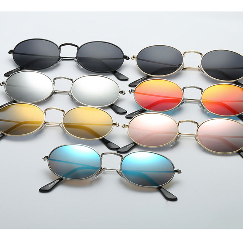 Wholesale Retro Oval Frame Sunglasses Dazzling Sunglasses