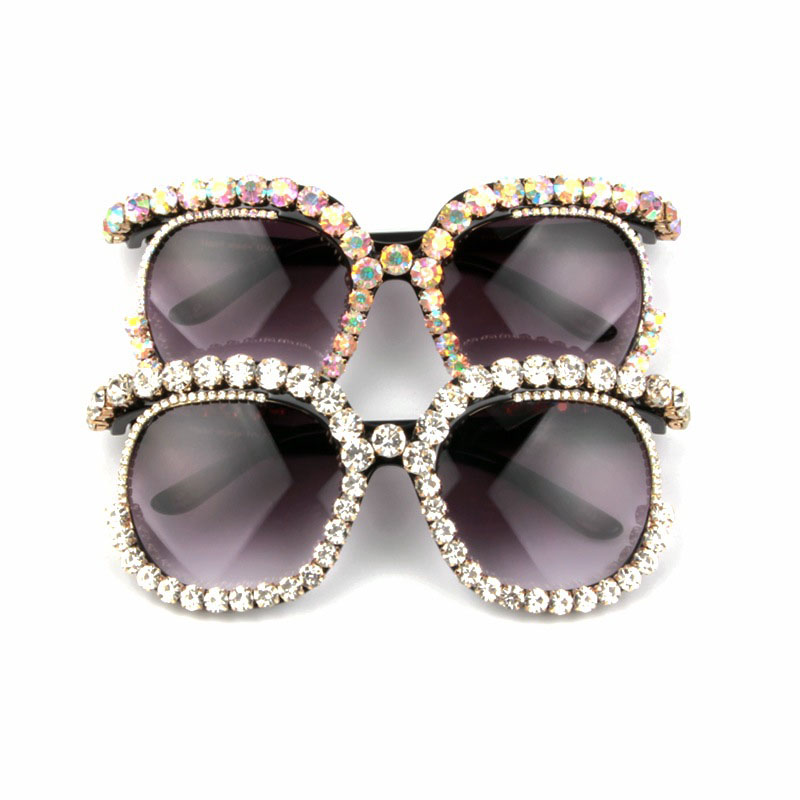 Diamond Studded Personalized Half-frame Sunglasses Distributor
