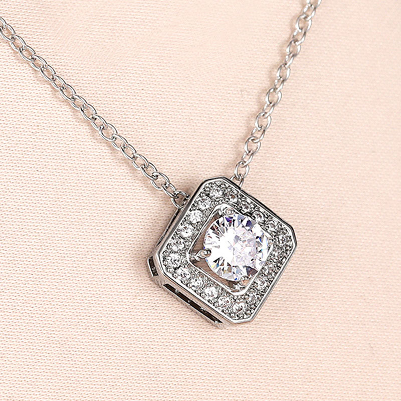 Diamond Necklace Simple Design With A Sense Of Temperamentlightweight Vintage Manufacturer