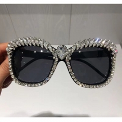 Diamond Square Sunglasses Oversized Frame Retro Supplier