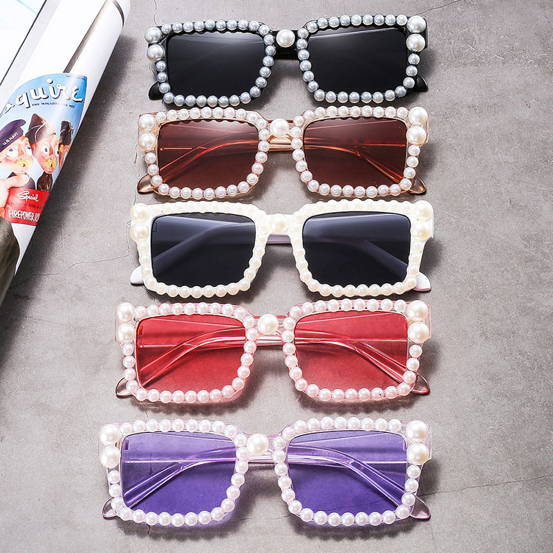 Small Box Half Round Pearl Jelly Colour Sunglasses Supplier