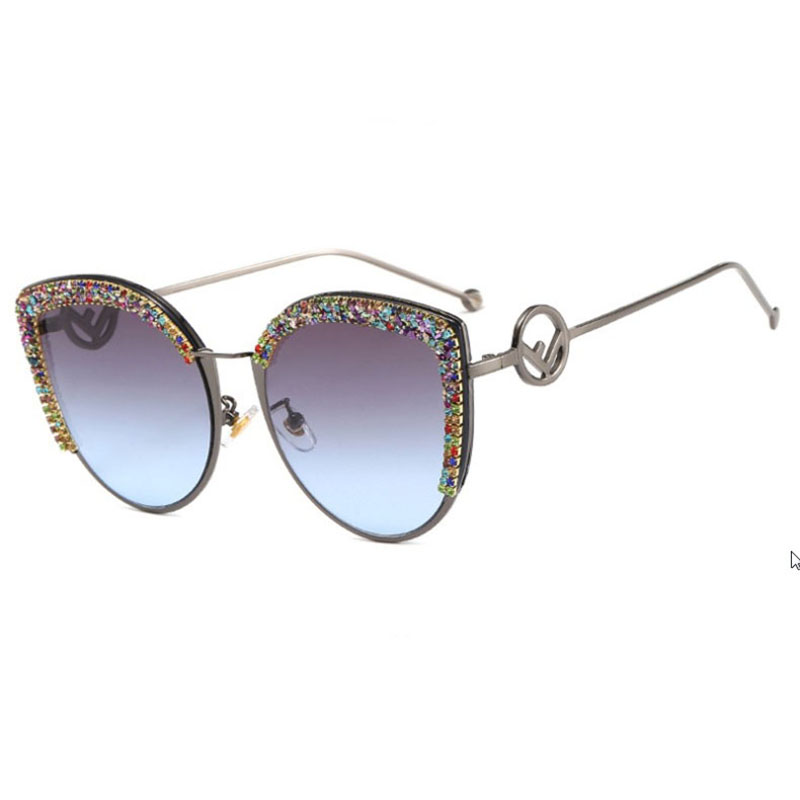 Trendy Diamond Encrusted Cat Eye Sunglasses Distributor