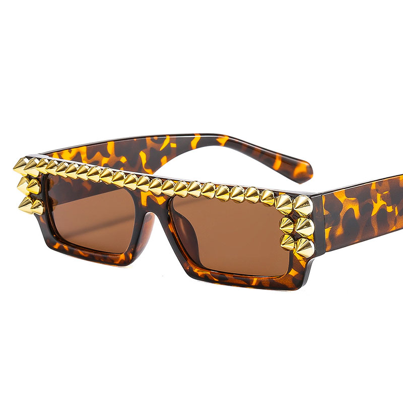 Trendy Small Box Studded Sunglasses Supplier