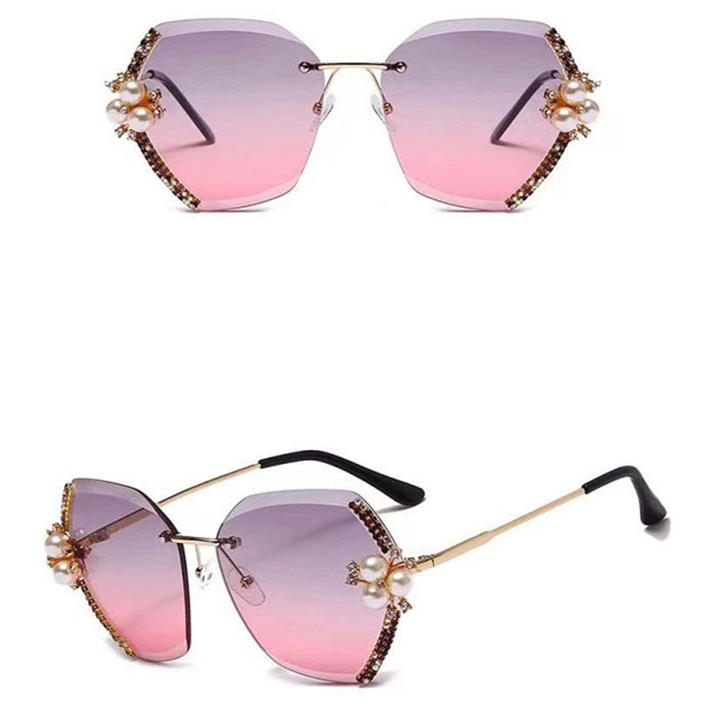 Diamond Encrusted Luxury Sunglasses Pearl Distributor