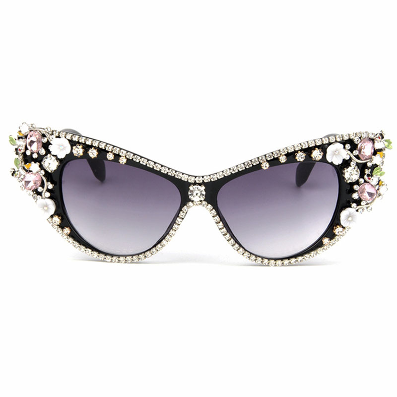 Diamond Encrusted Jeweled Sunglasses Cat Eye Supplier