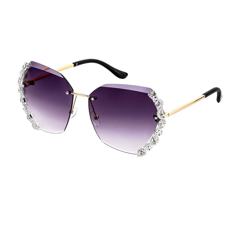 Cut Edge Rhinestone Lace Sunglasses Distributor