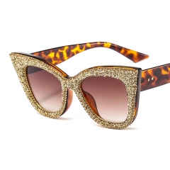 Retro Cat-eye Sunglasses With Large Frames With Myopic Flat Lenses Distributor