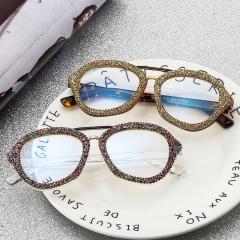 Retro Oversized Frame Sunglasses Personality Flat Mirror Distributor