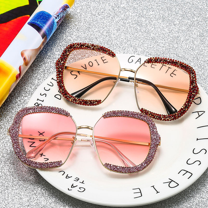 Sunglasses Marine Lenses Handmade Crushed Stone Vintage Distributor