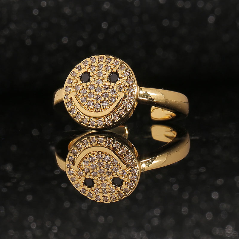Fashion Smiley Face Open Ring Manufacturer