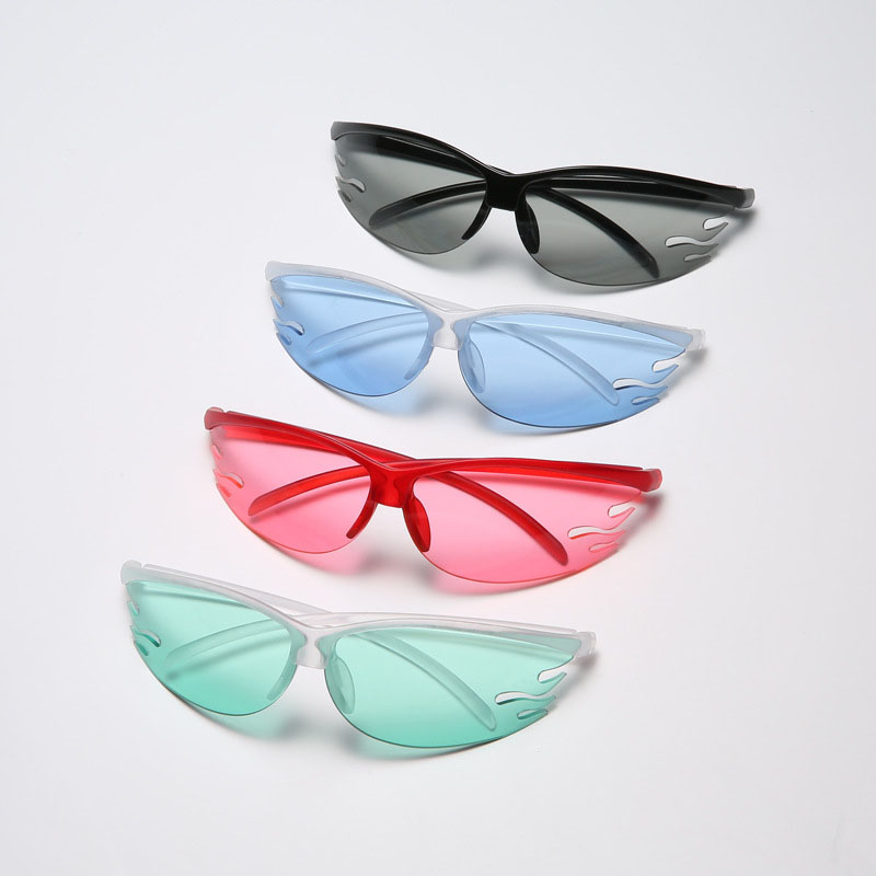 Sports Glasses Flame Sunglasses Outdoor Transparent Candy Colour Distributor