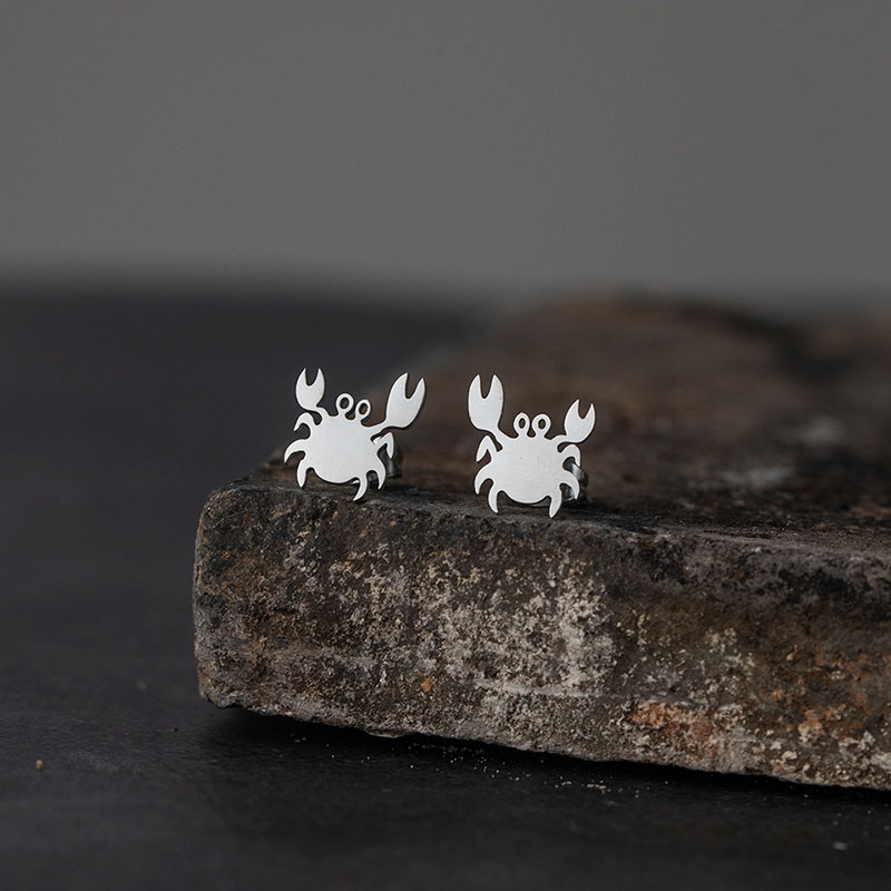 Simple Stainless Steel Cartoon Animal Earrings Supplier