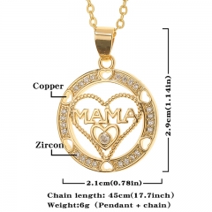 Simple Mama Mother's Day Pendant Necklace Manufacturer