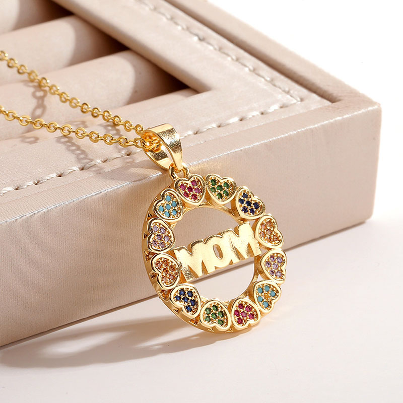 Classic Women's Jewelry With Diamonds Heart-shaped Mom Pendant Manufacturer