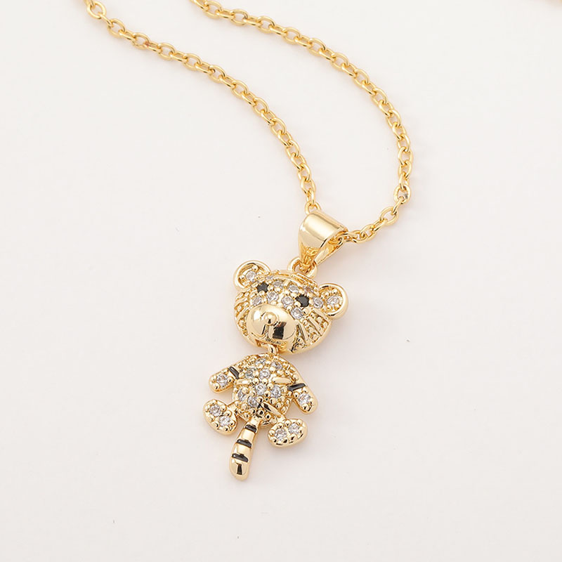 Chinese  Year Necklace Cartoon Tiger Light Luxury Design Pendant Manufacturer