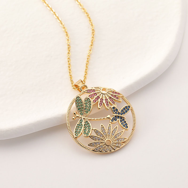 Explosive Jewelry Lotus Moon Wind Pendant Dragonfly Butterfly With Diamonds Accessories Manufacturer
