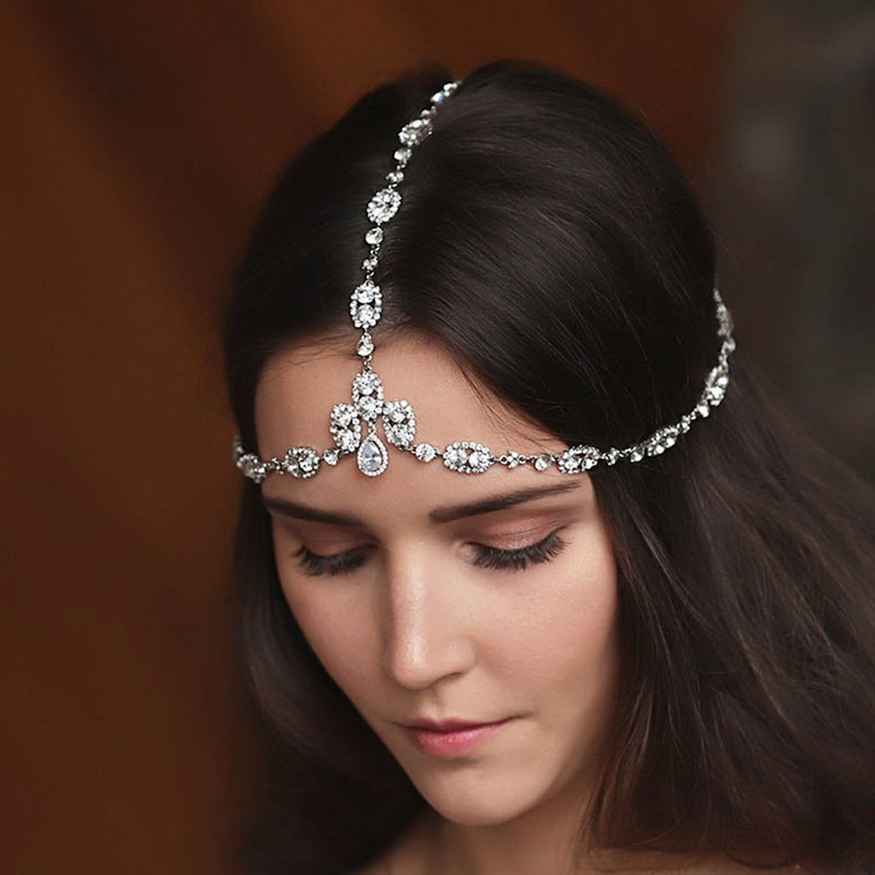 Multi-layer Rhinestone Wedding Hair Band Wedding Jewelry Luxury Fashion Bridal Hair Band Distributor