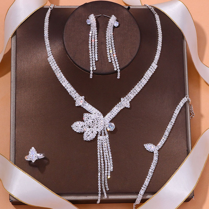 Wholesale Fashion Bridal Necklace Earrings Set