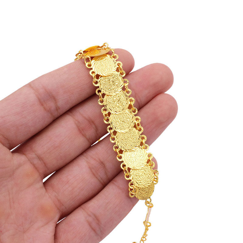 Wholesale Coin Bracelet 24k  Gold Women's Jewelry Accessory Party Gift