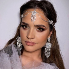 Wholesale Tassel Forehead Chain Hairband Dress Accessories Bohemian Wind Bridal Headdress
