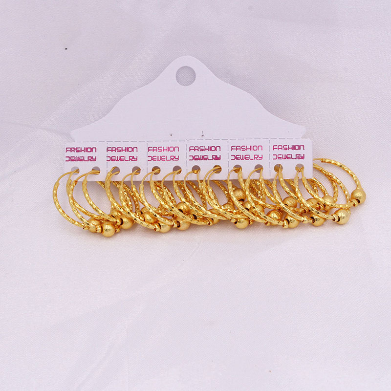 24k Gold Plated Copper Spherical Wedding Earrings Supplier