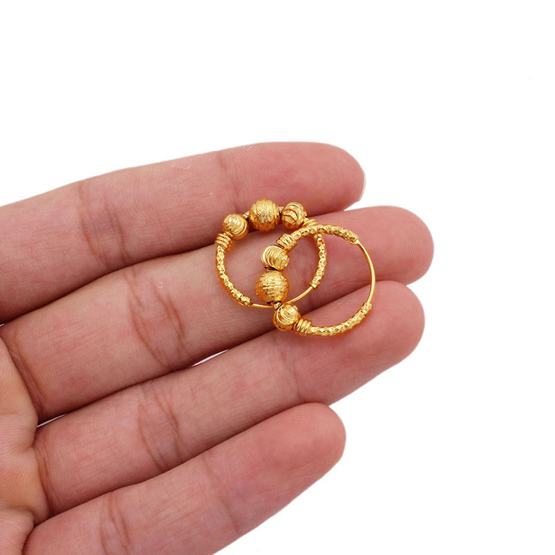 24k Gold Plated Bridal Brass Earrings Supplier