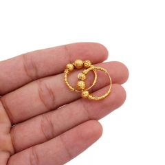 24k Gold Plated Bridal Brass Earrings Supplier