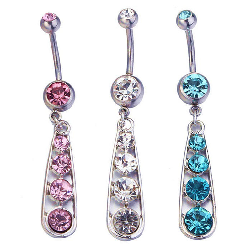Diamond String Belly Button Ring Navel Ring Belly Button Piercing Body Jewelry Supplier