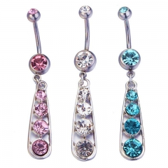 Diamond String Belly Button Ring Navel Ring Belly Button Piercing Body Jewelry Supplier