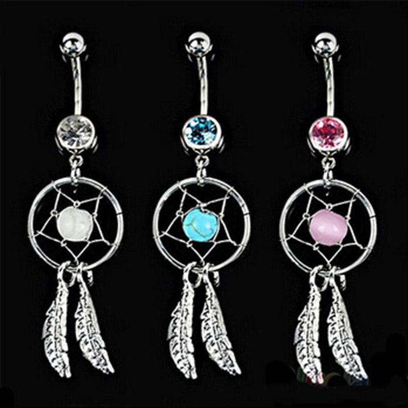 Wholesale Jewelry Explosive Dream Catcher Navel Ring Umbilical Nail Umbilical Buckle
