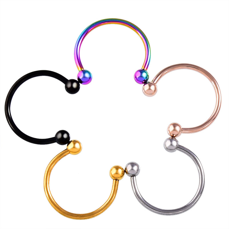 Titanium Steel Piercing Jewelry Bcr Universal Ring Eyebrow Studs Lip Studs Earrings Supplier