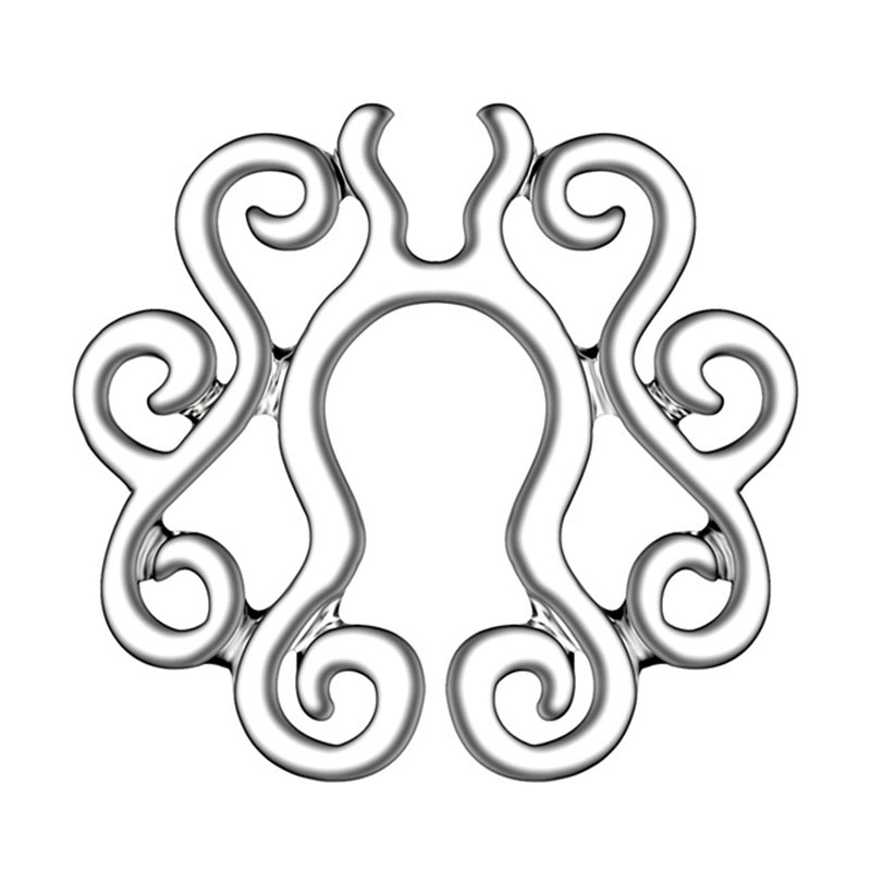 Gold Hollow Breast Ring Manufacturer