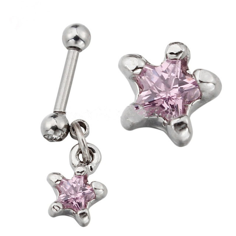 Wholesale Jewelry Stainless Steel Star Stud Earrings