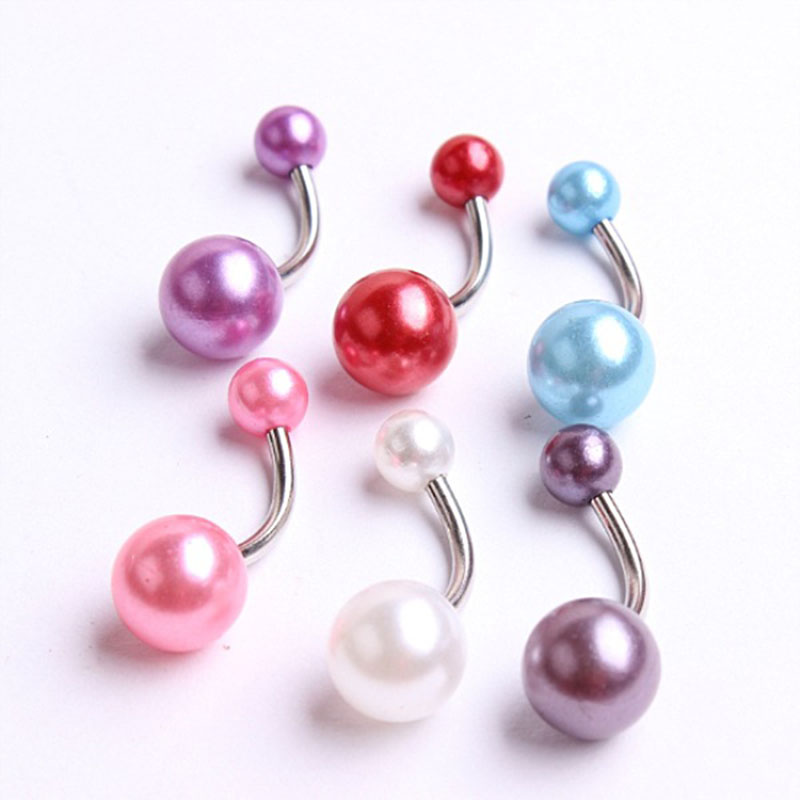 Wholesale Jewelry Pearl Ball Navel Ring Belly Button Piercing