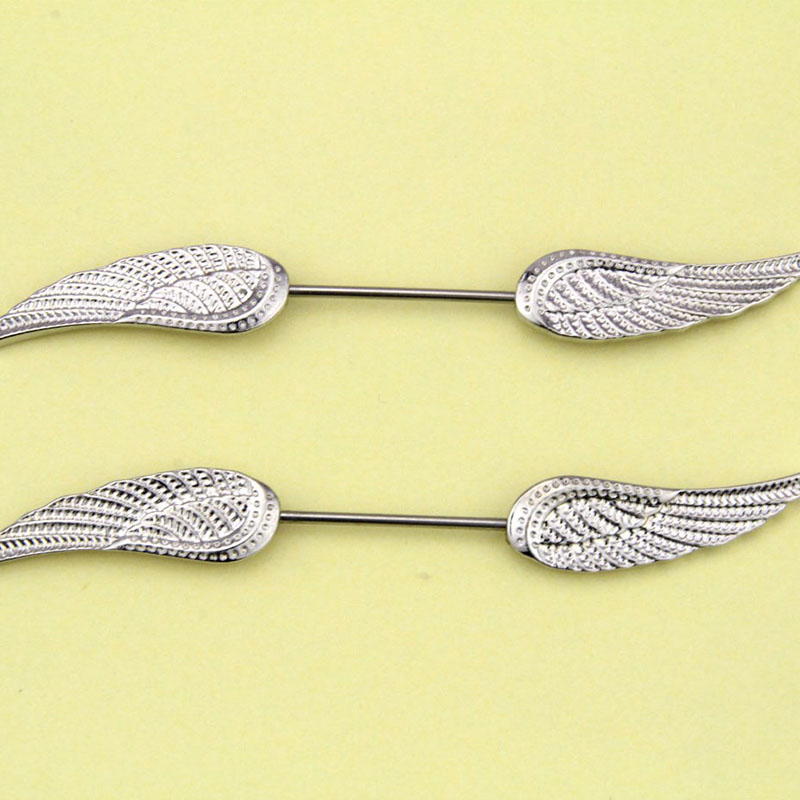 Wholesale Jewelry Stainless Steel Feather Nipple Ring Punk