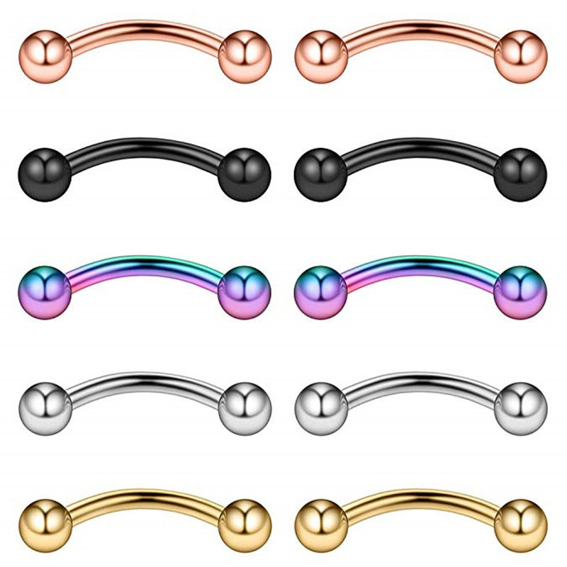 Wholesale Jewelry Stainless Steel Orb Eyebrow Eye Lip Stud Ear Bone Studs