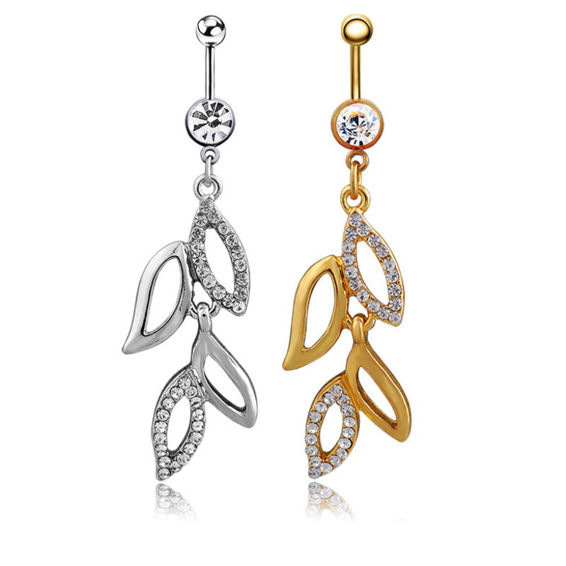 Wholesale Jewelry Leaves And Vines Belly Button Rings