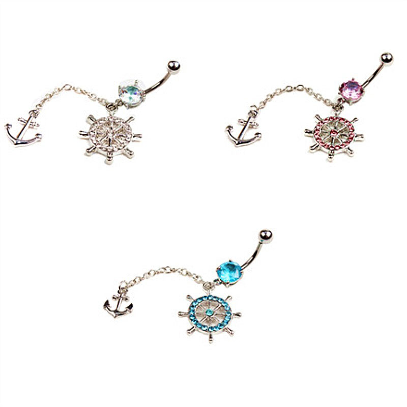 Wholesale Jewelry Boat Spear Rudder Belly Button Ring Belly Button Piercing