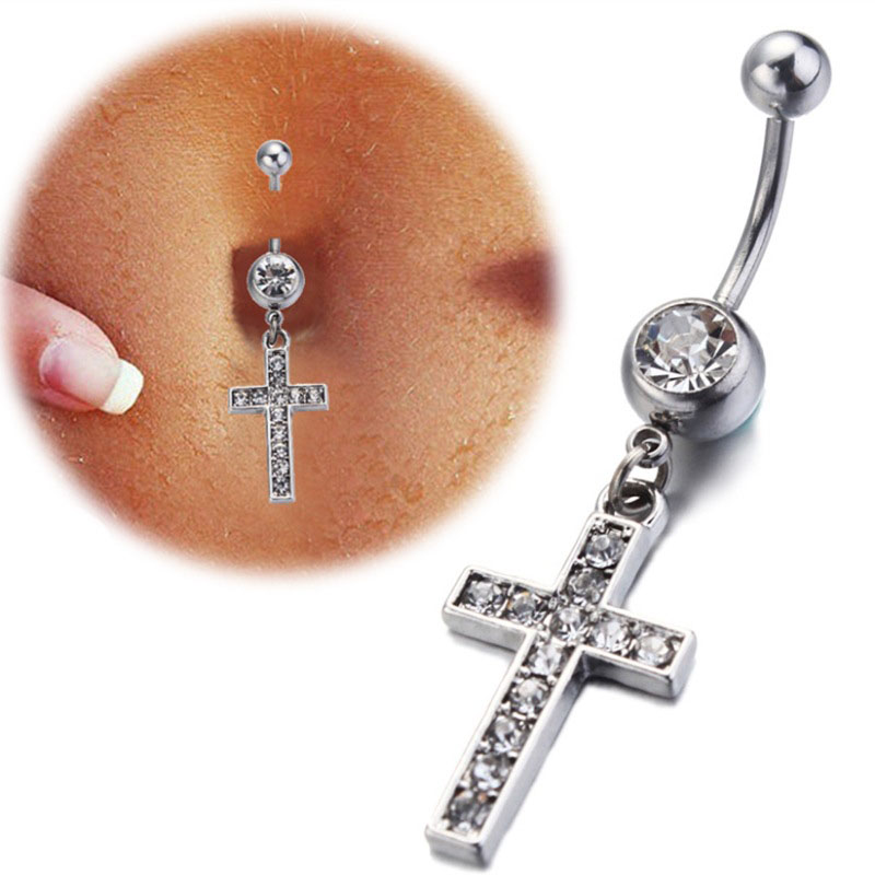 Wholesale Jewelry Cross Belly Button Rings Belly Button