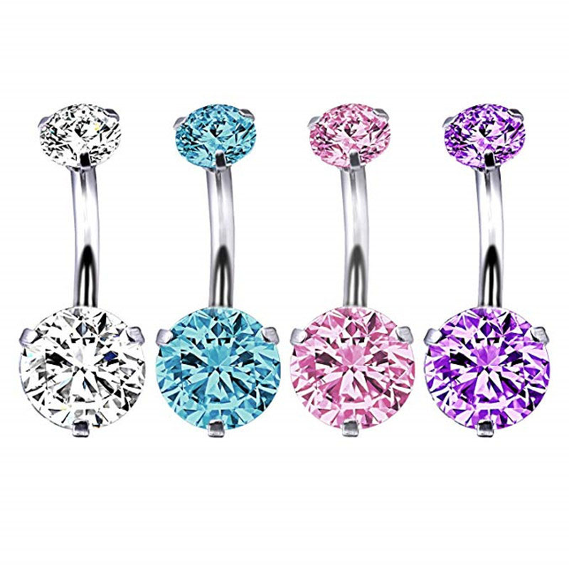 Round Zirconia Belly Button Rings Distributor