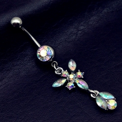 Butterfly With Ab Diamond Belly Button Ring Distributor