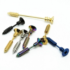 Screw Stud Breast Ring Punk Style Stud Earrings Distributor