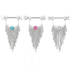 Diamond Studded Tassel Nipple Rings Distributor