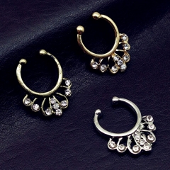 Crown And Diamond Fake Nose Stud Nose Ring Distributor